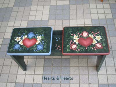 2004-152 ベンチ Hearts＆Hearts
